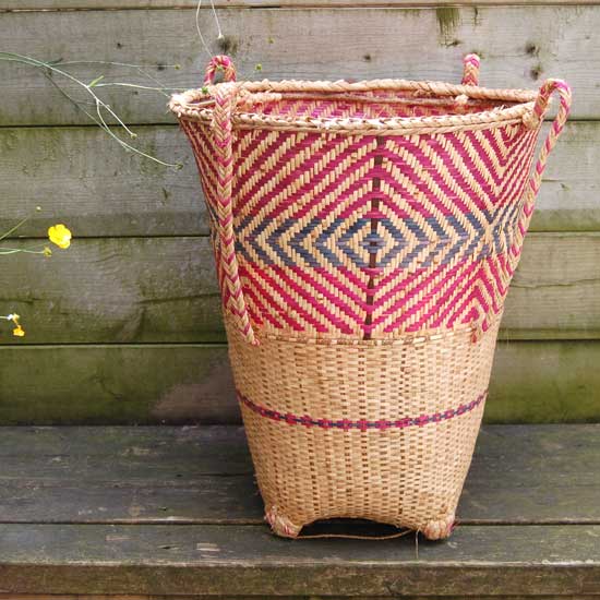 Large African Basket Laundry Hamper / Toy Storage • AfriMod
