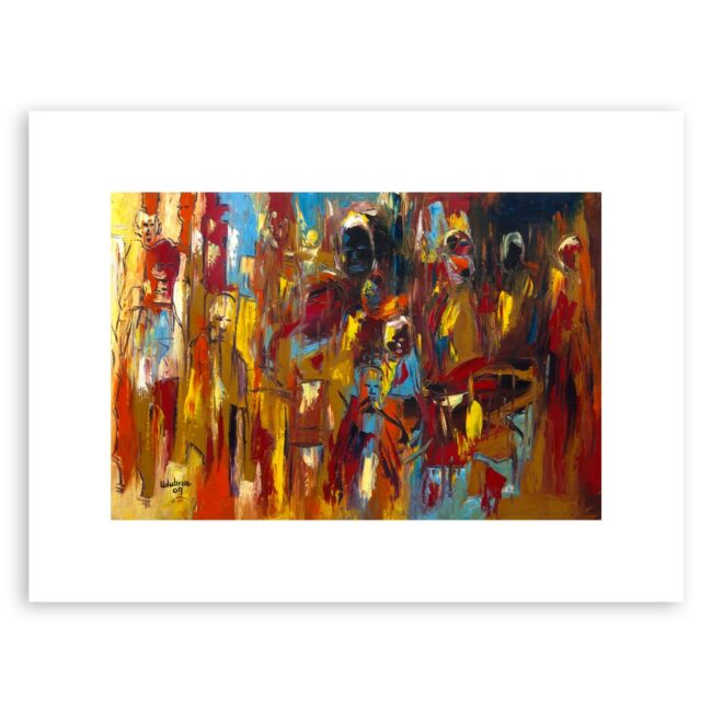 Faces – abstract art print
