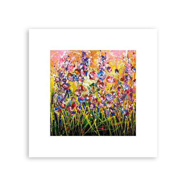 Garden of Flowers – abstract floral art print