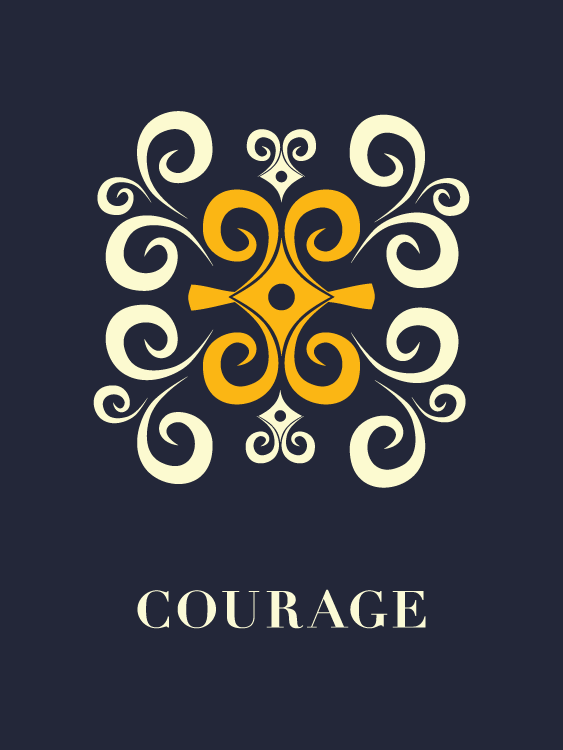 courage-inspirational-poster-with-adinkra-symbol-dwennimmen-afrimod