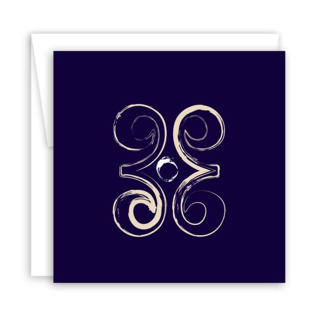 Adinkra Symbol Greeting Cards (set of 10) – all-occasion note cards