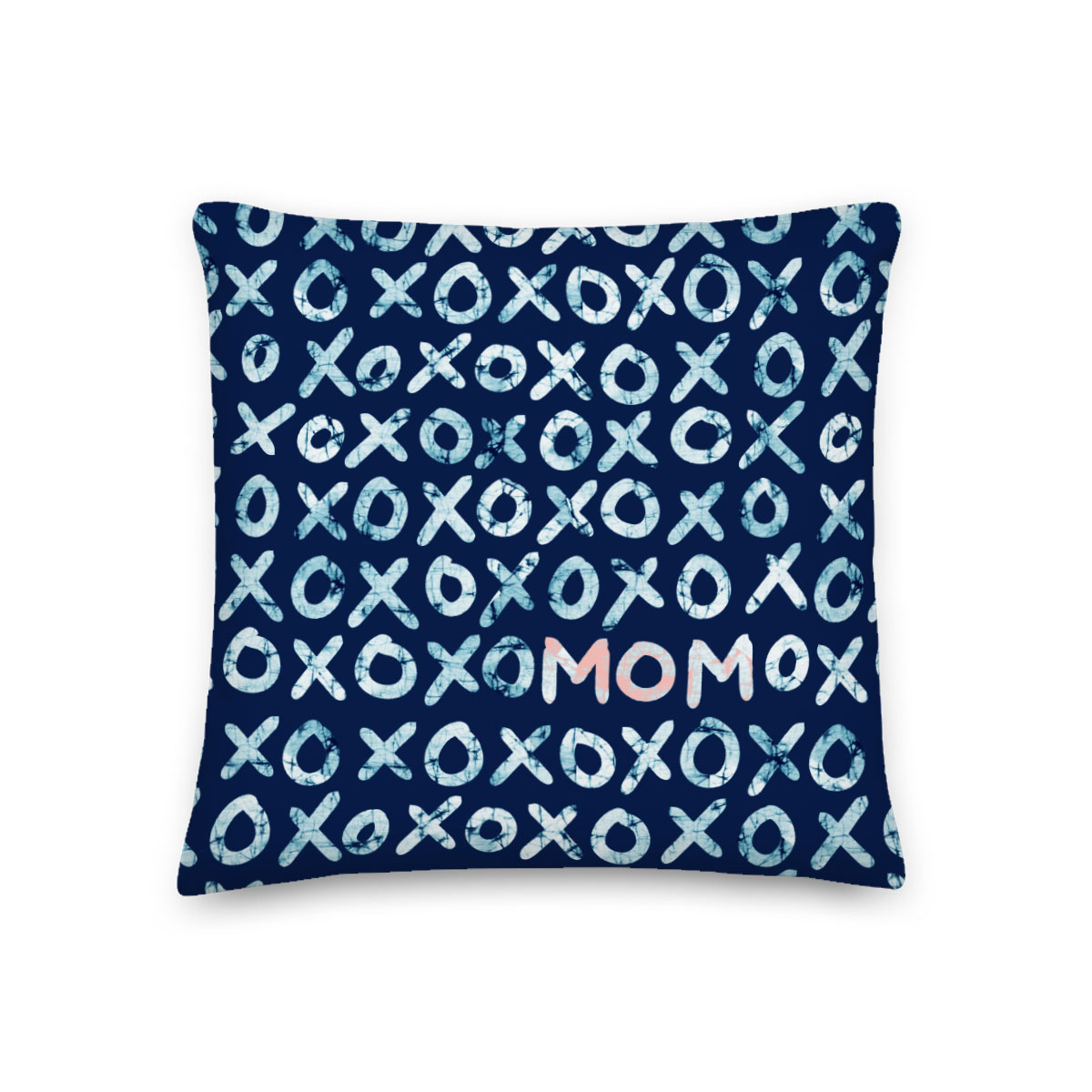 XOXO Mom – Batik-style Throw Pillow