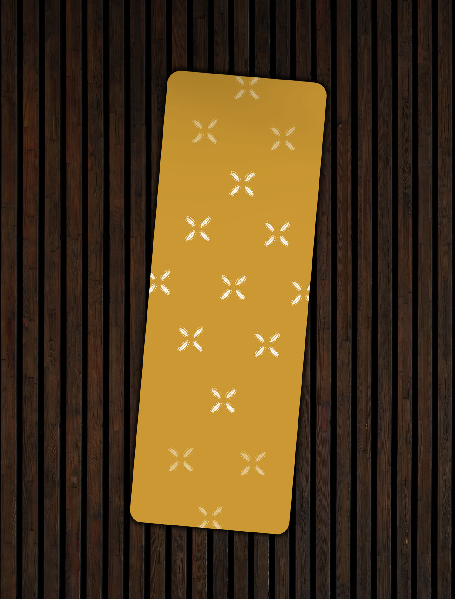Cowrie Yoga Mat in Mustard