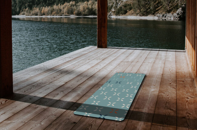 Cowrie Yoga Mat in Seafoam