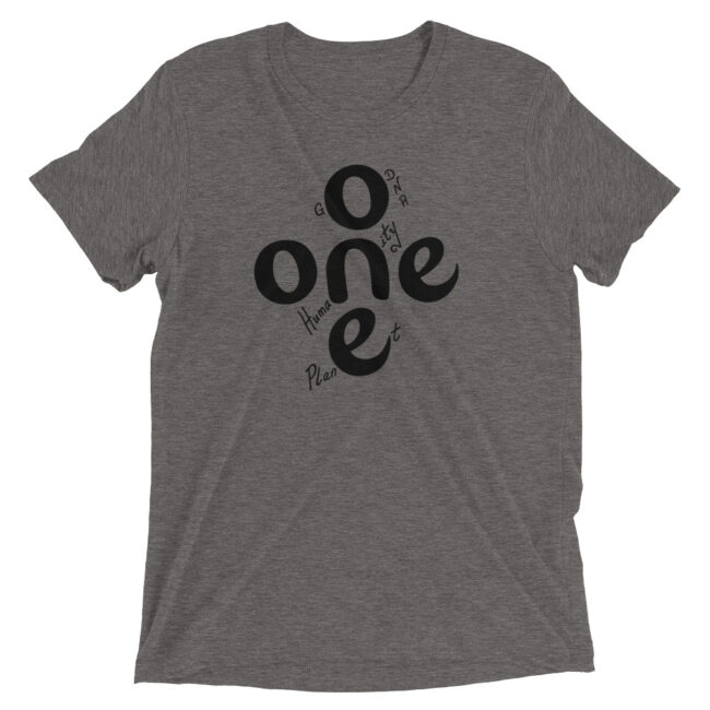 The ONE Project | unisex tshirt with black text