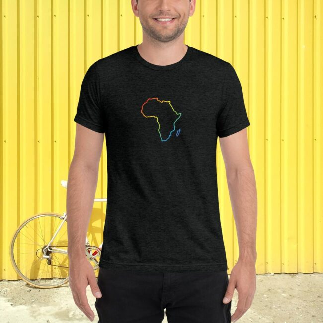 Pride Africa • LGBTQ+ Unisex Tshirt • Rainbow African Continent • AfriMod