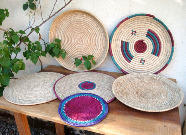 6-Piece Tabletop Basket Set – Pop of Color