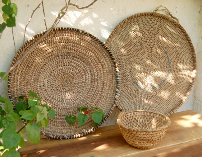 Vintage Rustic Basket Set – California country kitchen (3 piece set)