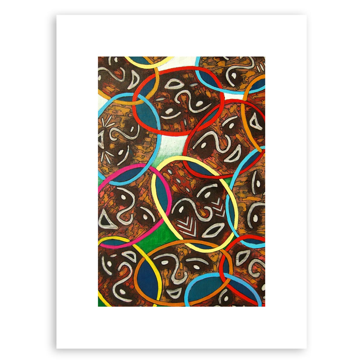 Unity in Diversity (Abstract Faces) – Art Print