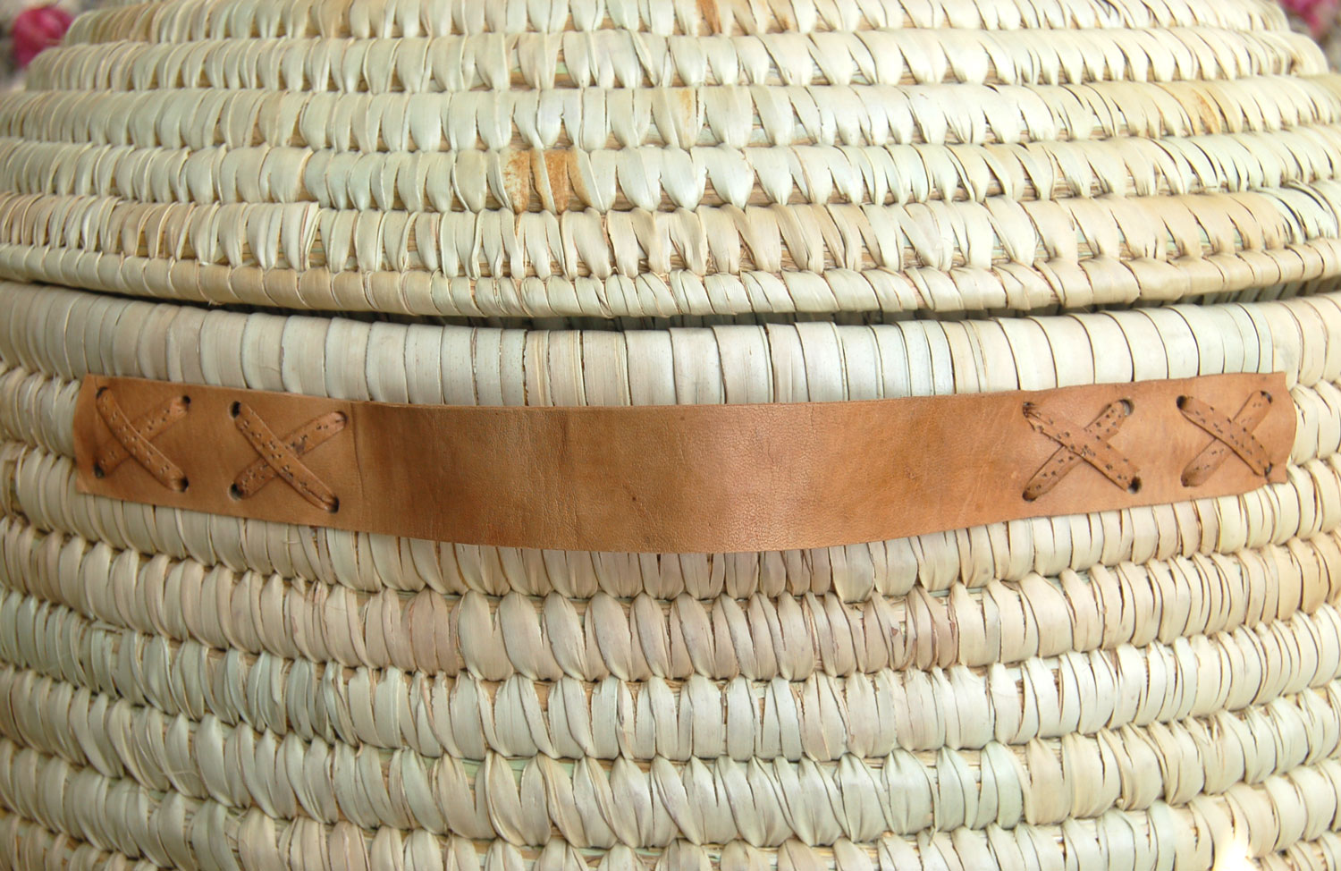 AfriMod Natural #1: Classic – Large Lidded Storage Basket