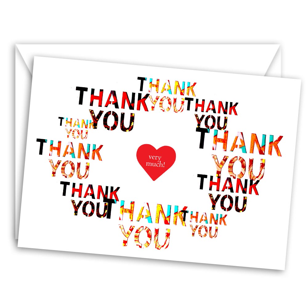 Thank You... Very Much African print thank you card • AfriMod