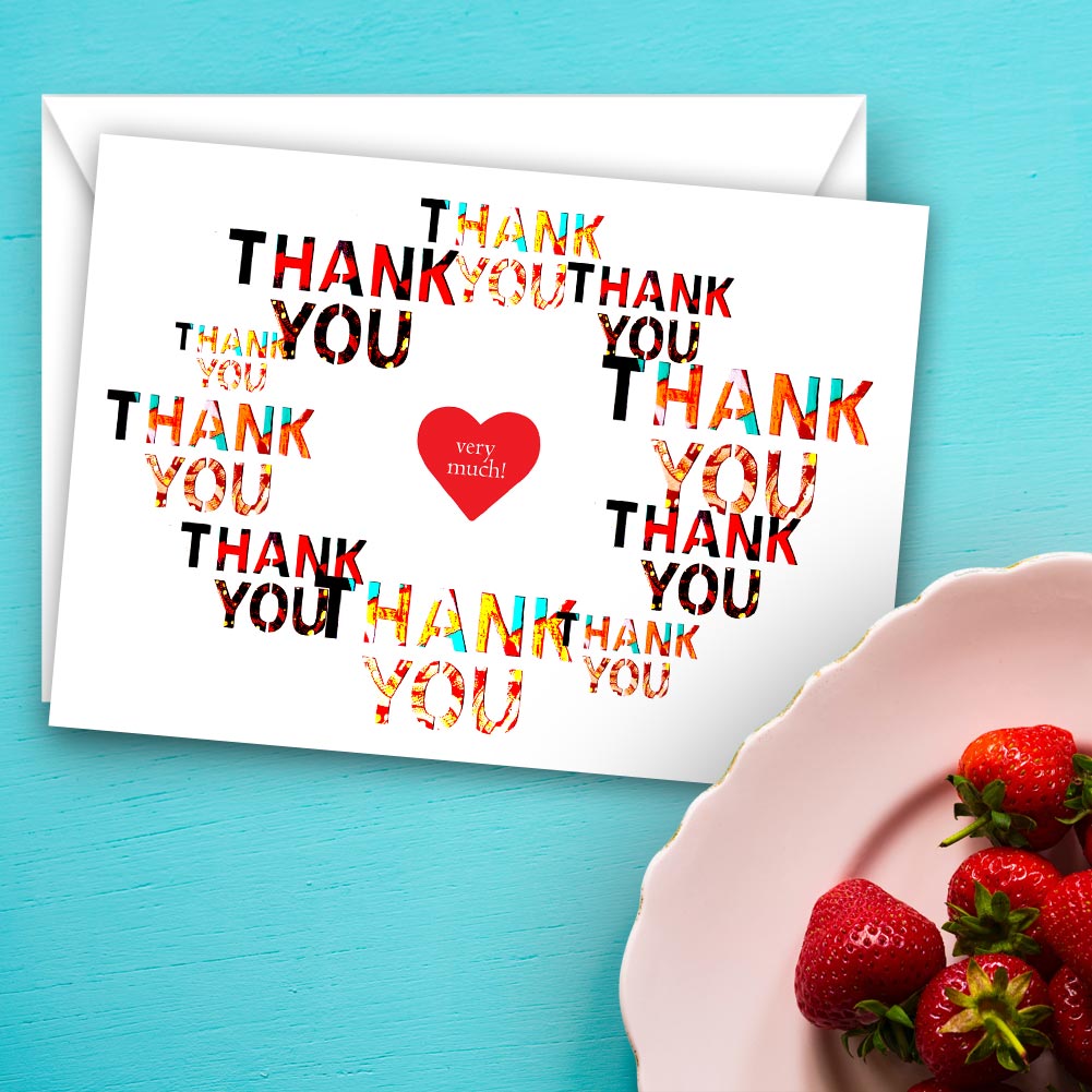 Thank You... Very Much - African print thank you card • AfriMod