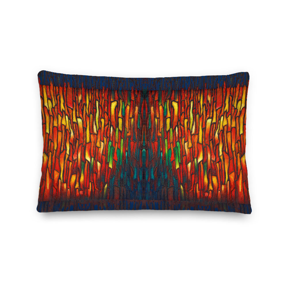 Bold Abstract Art Pillow – indoor/outdoor pillow