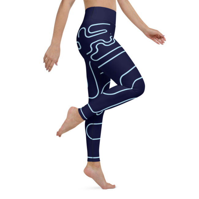 Blue & Turquoise High-Waist Yoga Leggings – Kuba Curves