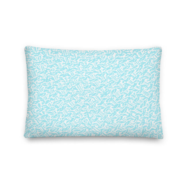 Haint Blue Basket Weave Lumbar Pillow – indoor or outdoor