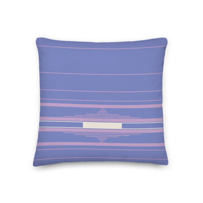 Purple Pillow with Lilac Stripes – indoor/outdoor pillow