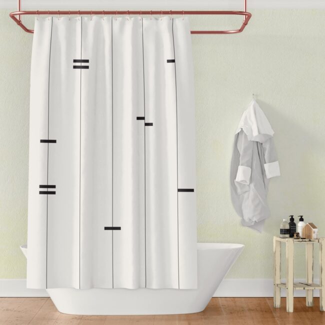 Abstract Mud Cloth Shower Curtain