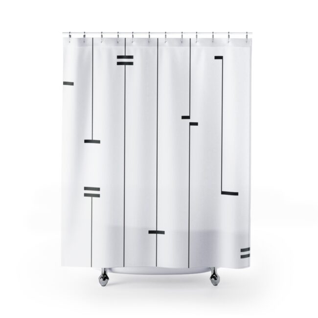 Abstract Mud Cloth Shower Curtain II