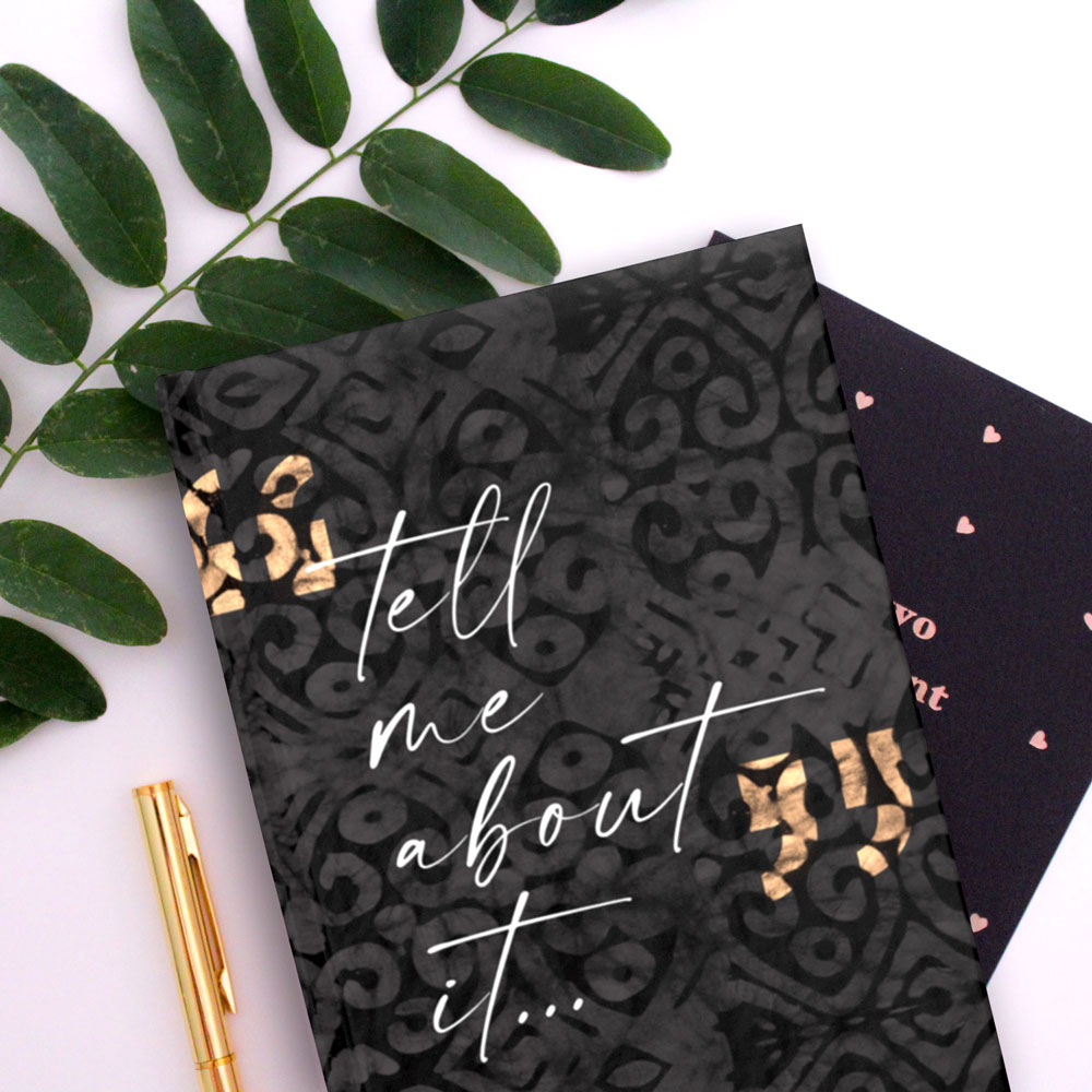 Tell Me About It – lined journal