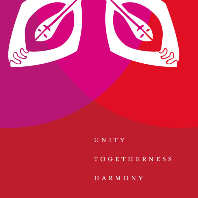 Adinkra Holiday Card: Unity Togetherness Harmony (Nsirewa)