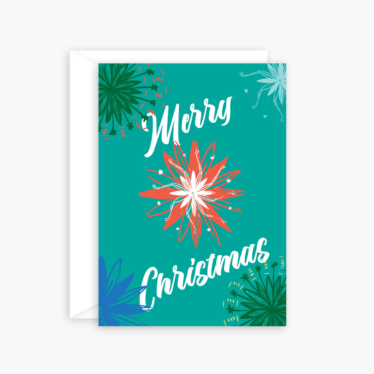 Tropical Modern Christmas Card