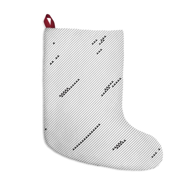 Modern Minimalist Black & White Christmas Stockings