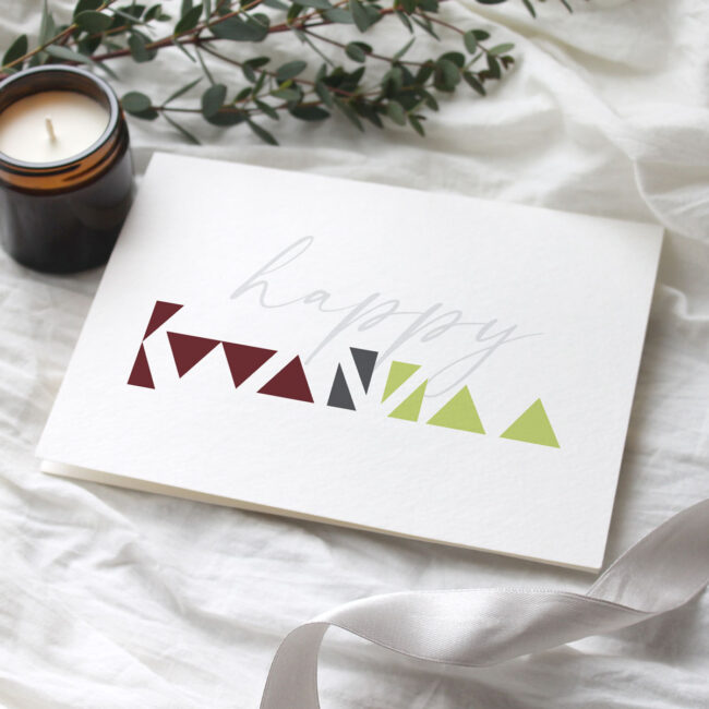 Modern Minimalist Kwanzaa Card