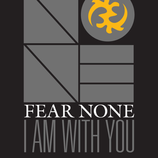 Fear None / Gye Nyame (Typographic) – blank encouragement card