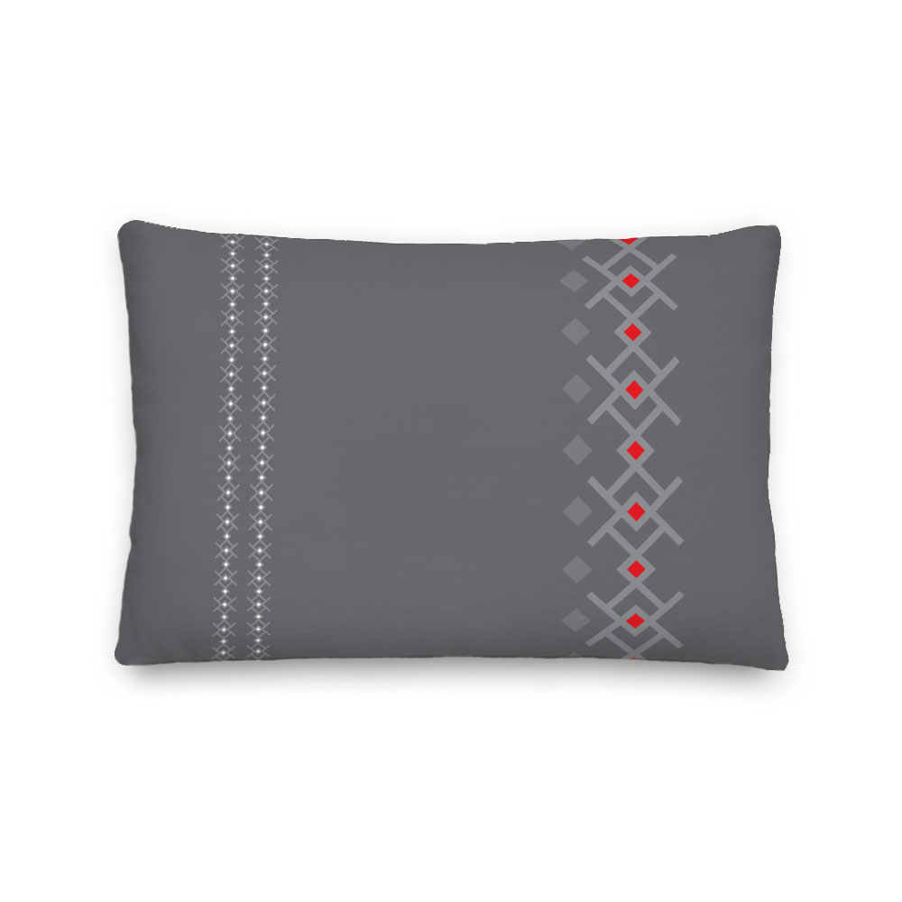 Grey Kuba – indoor/outdoor pillow
