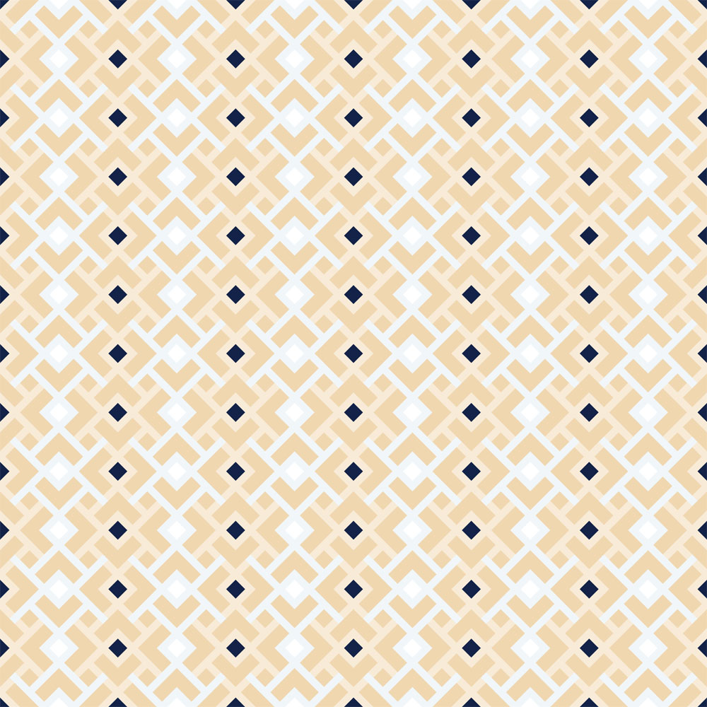 Diamond Lattice Wallpaper in Cream
