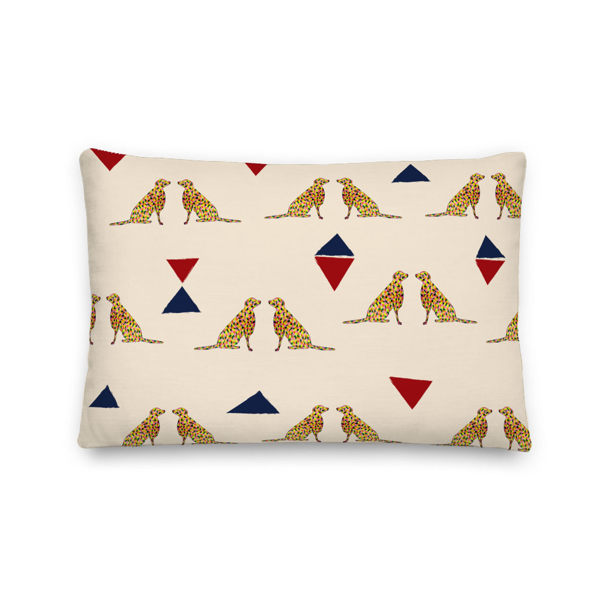 Artsy “Good Dog – 1” Lumbar Pillow – indoor or outdoor