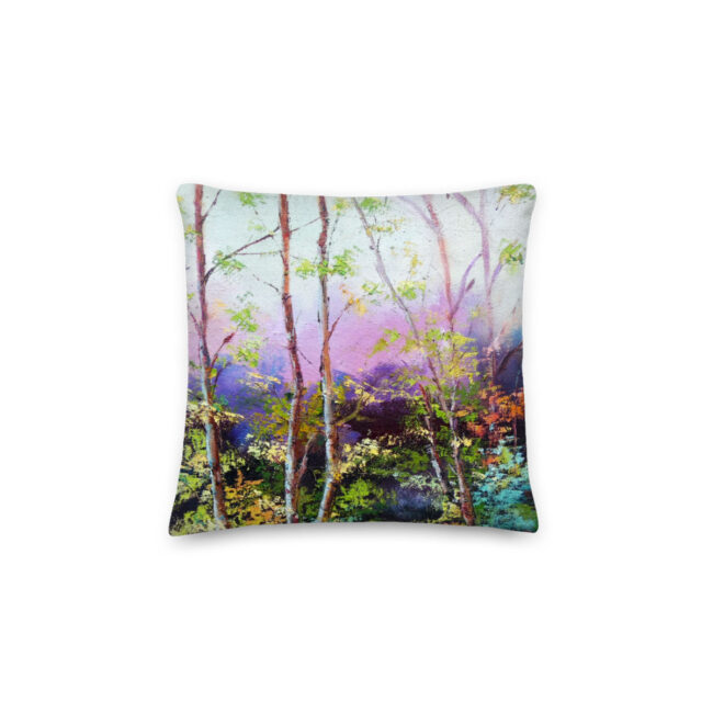 Cute Landscape Art Pillow #2 – cotton twill