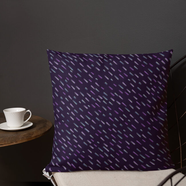 Purple Brush Stroke Pillow 4 – indoor/outdoor pillow