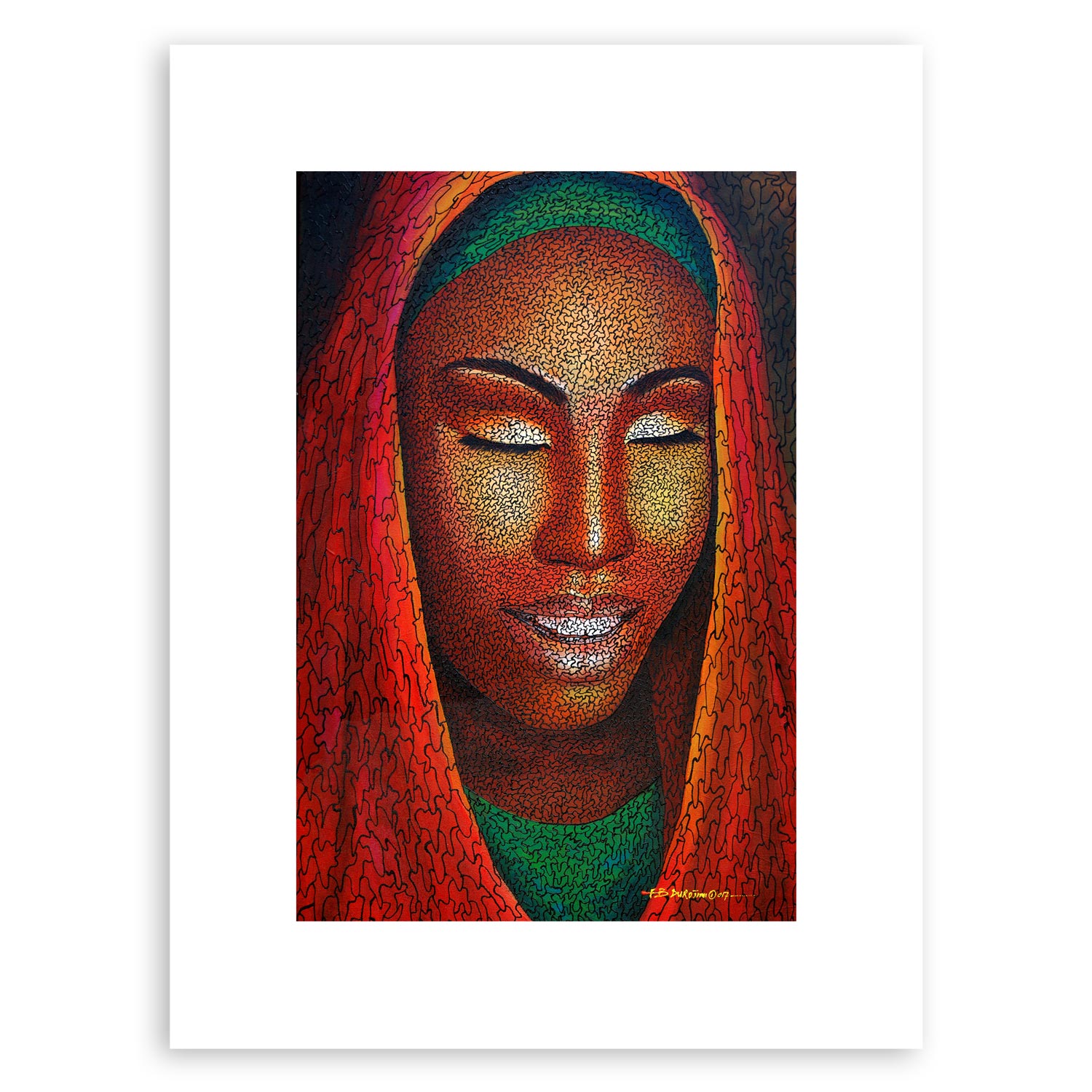 Maiden – Modesty in Portraiture Art (print)