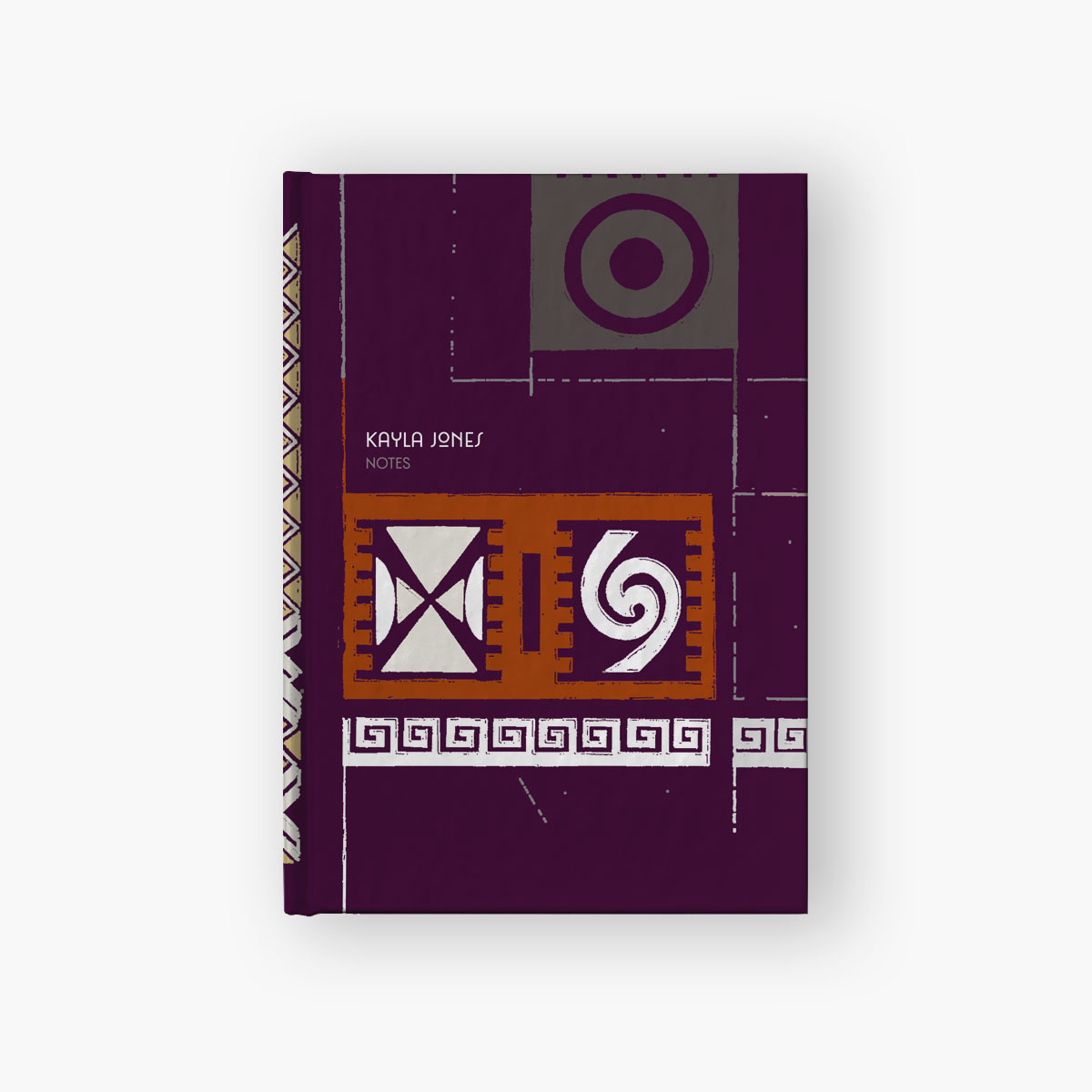 Personalized Abstract Art Journal (purple)