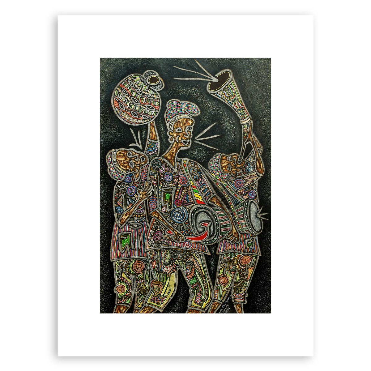 Yoruba Royal Procession: Onward to the Palace – art print inspired by Yoruba traditions