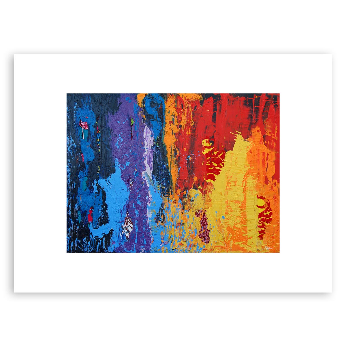 Giant of Africa – Colorful Abstract Artwork (print)