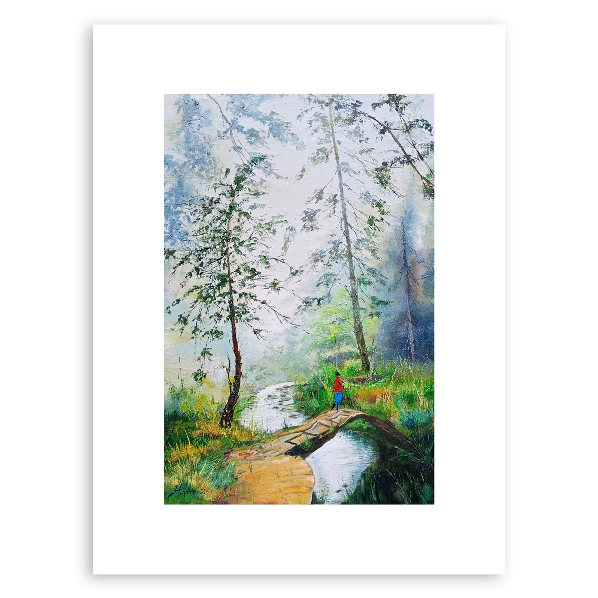 My Secret River Crossing – landscape art print