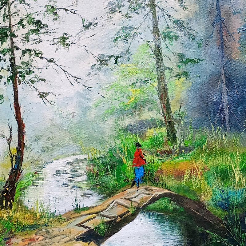 My Secret River Crossing – landscape art print