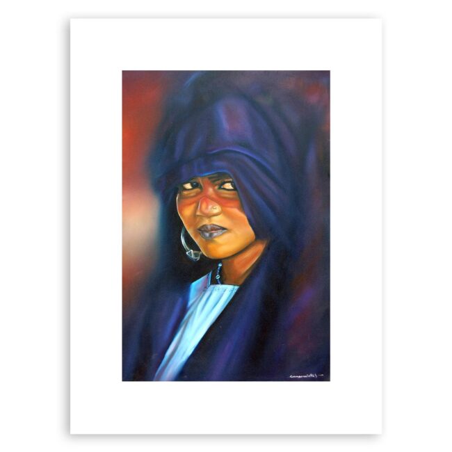 Tuareg woman: The Bright of the Sahara – art print.