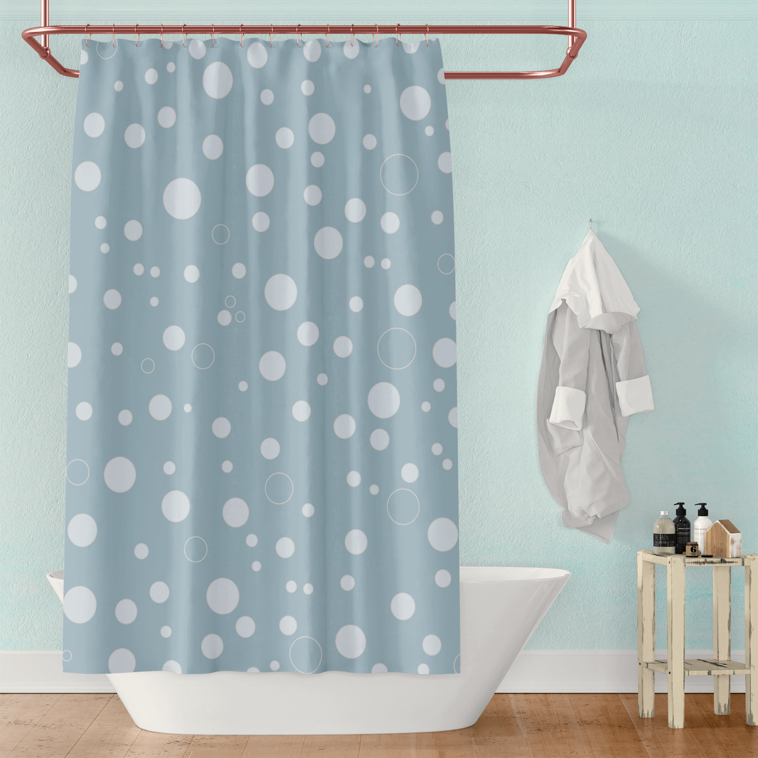 Bubbles Shower Curtain