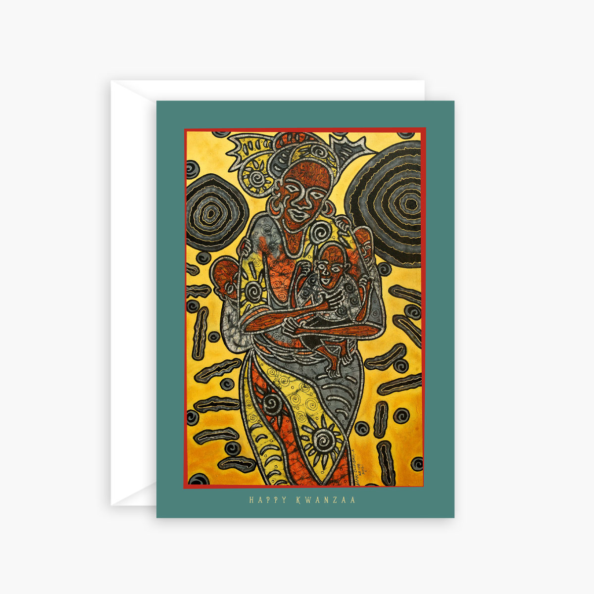 Roots Series Kwanzaa Card featuring Mother Africa Figure