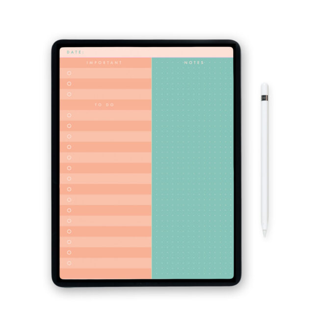 Summer Days Digital Daily To Do List Planner Template