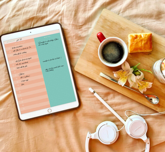 Summer Days Digital Daily To Do List Planner Template