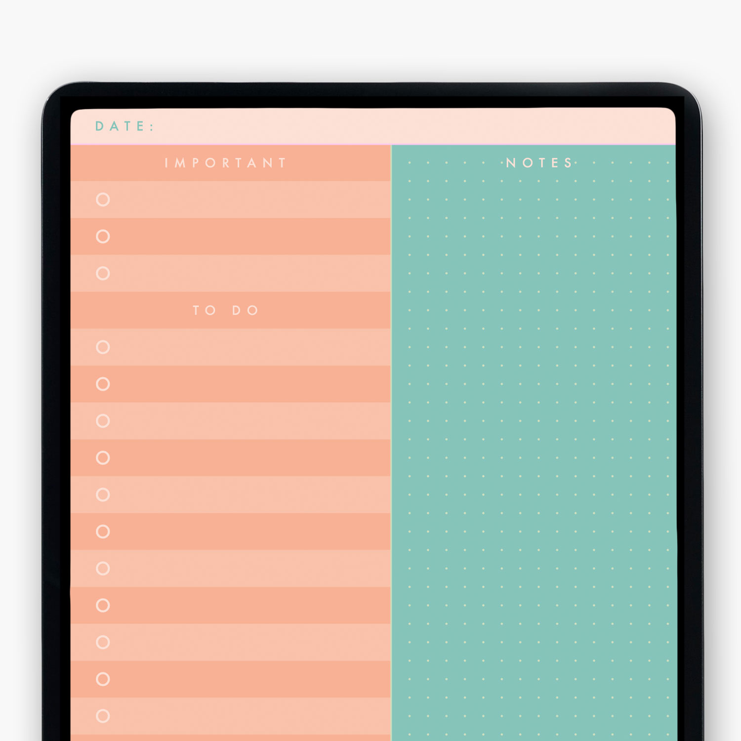 Digital Daily To Do List Planner Template Bundle (day & night)