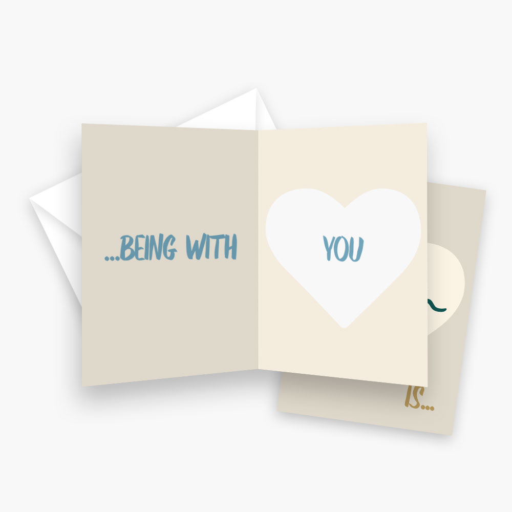 Family is… being with you – greeting card