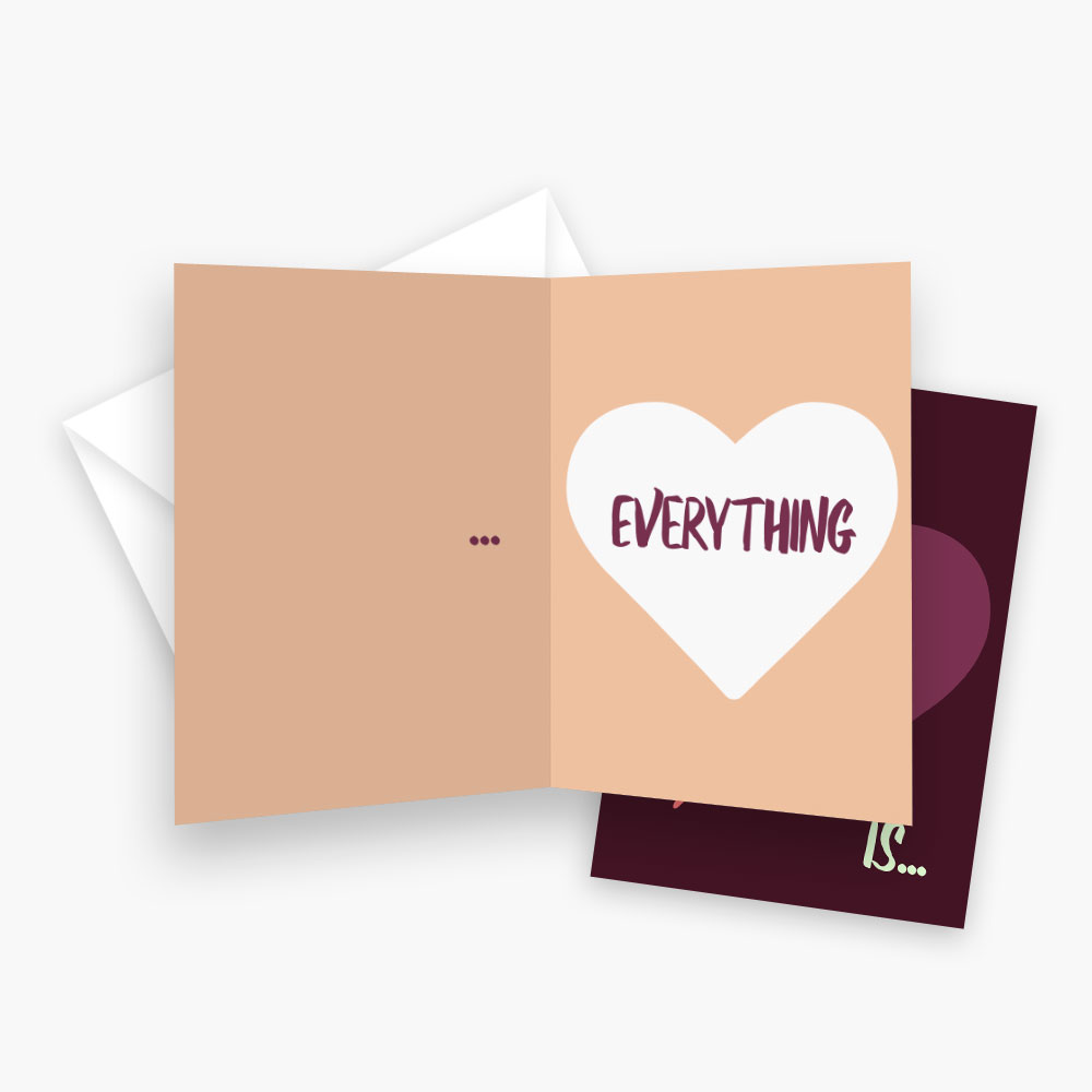 Family is… everything – greeting card