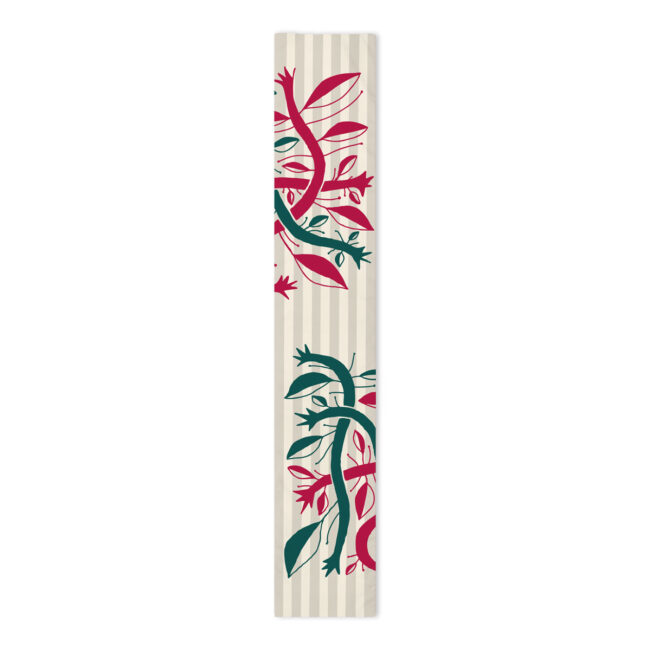 Christmas – Kwanzaa Table Runner in Bogolanfini “Mud Cloth” (Winter Colors)