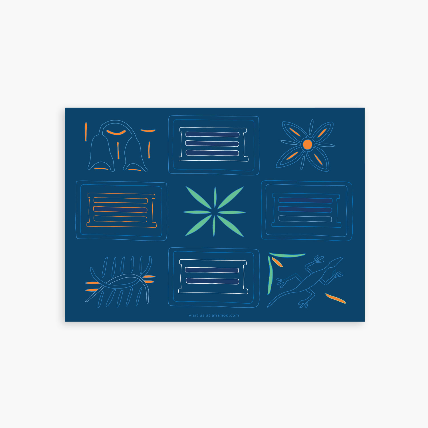 Nsibidi Symbol (Ukara) Notes – personalized flat note cards