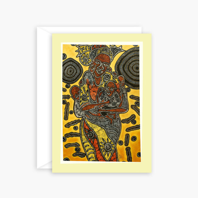 African Art Mother’s Day Card